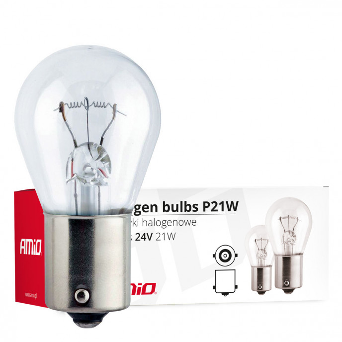 Halogeenlampen P21W BA15s 24V 10st