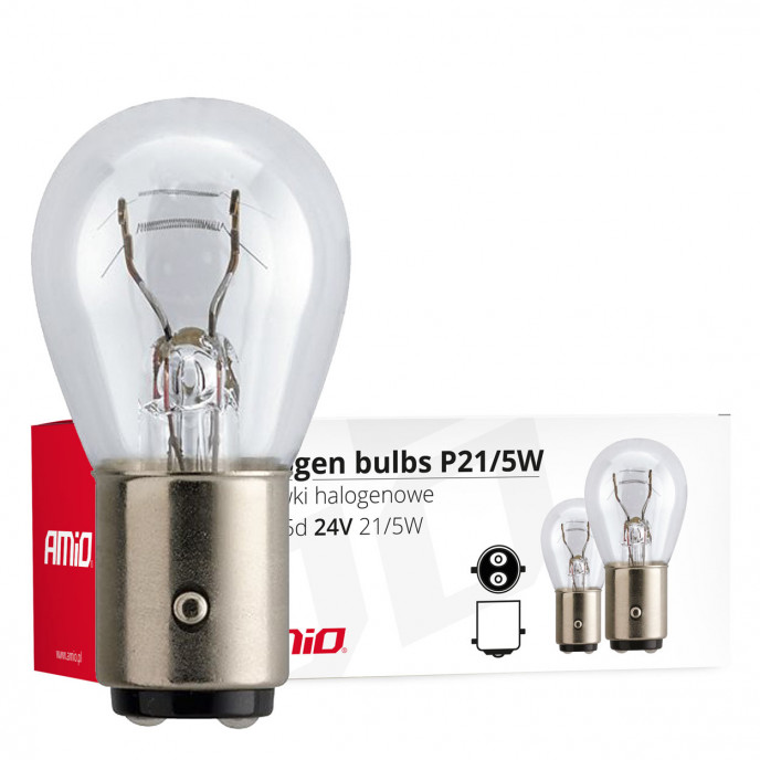 Halogeenlampen P21/5W BAY15D 24V 21W/5W 10st
