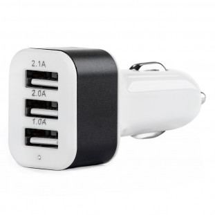 Telefoon oplader 3xUSB wit PCH-03