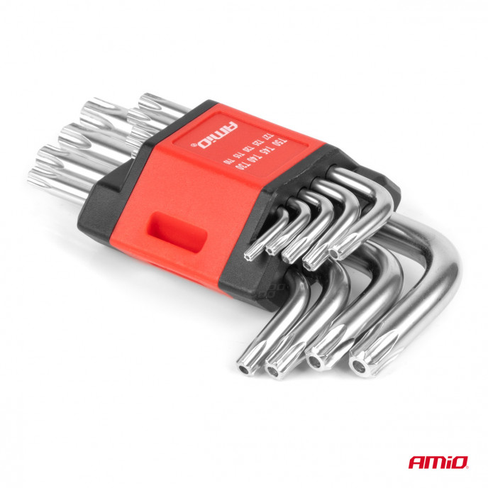 Torx sleutels CRV 9st AMIO-01040