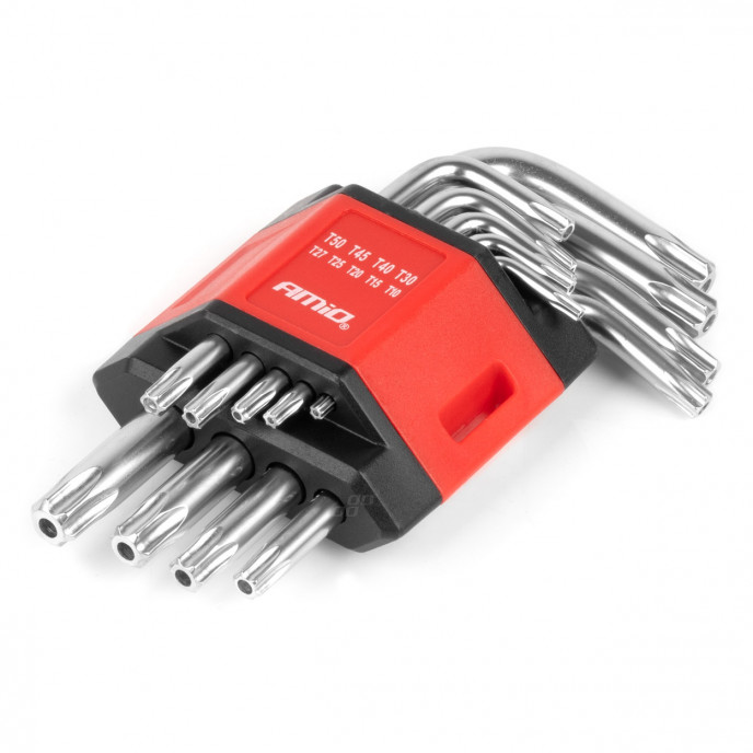 Torx sleutels CRV 9st AMIO-01040