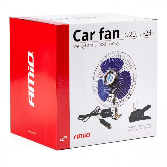 Autoventilator Metaal met Schroefbevestiging + clip CFAN-15 +24V
