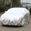 Autohoes met ritssluiting, reflecterend, 120gr + katoen, Zilver, maat: M, 430x165x120cm