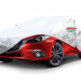 Autohoes met ritssluiting, reflecterend, 120gr + katoen, Zilver, maat: L, 480x180x120cm