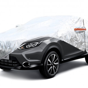 Autohoes met ritssluiting, reflecterend, 120gr + katoen, Zilver, maat: SUV/VAN L