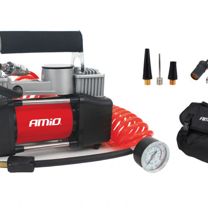 Auto Luchtcompressor 2cilinder 12V HQ Acomp-04