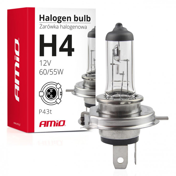 Halogeenlamp H4 12V 60/55W UV-filter (E8)
