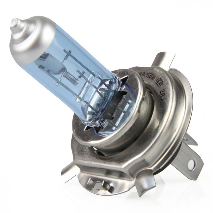 Halogeenlamp H4 12V 60/55W UV-filter (E8) Super Wit