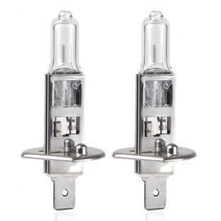Halogeenlampen H1 12V 55W LumiTec ZILVER +100% DUO