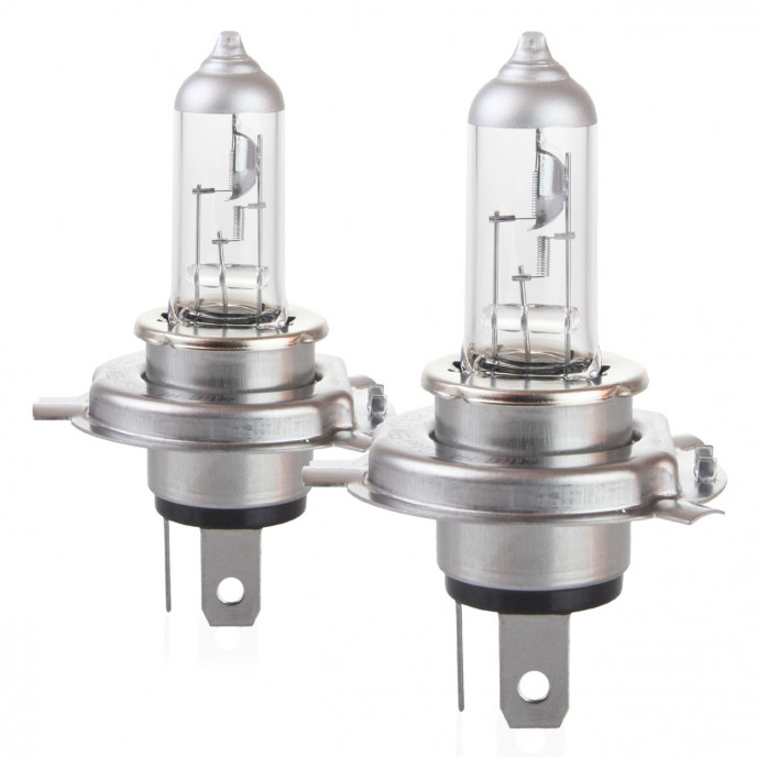 Halogeenlampen H4 12V 60/55W LumiTec ZILVER +100% DUO