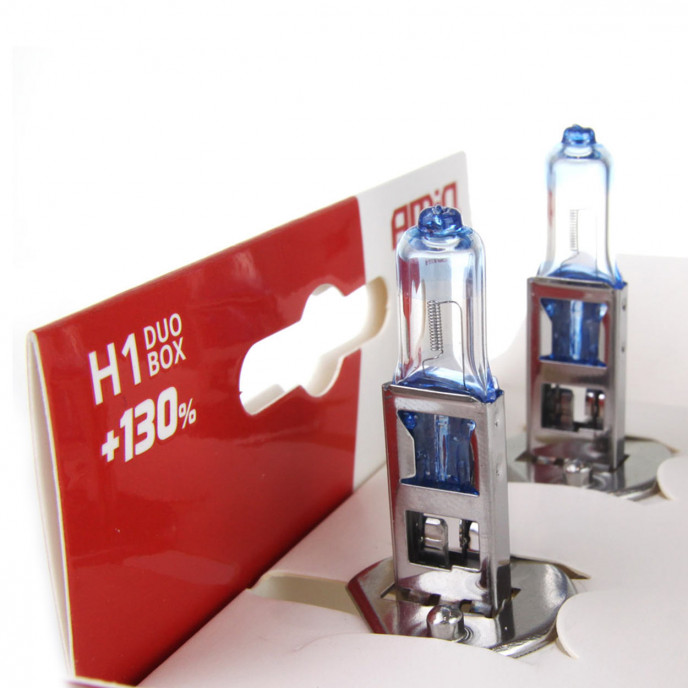 Halogeenlampen H1 12V 55W LumiTec LIMITED +130% DUO