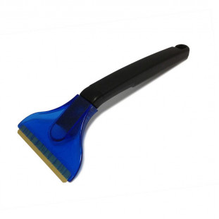 IJskrabber met messing mes, lange steel