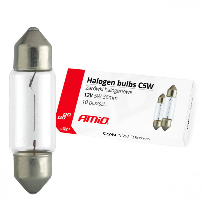 Halogeenlampen C5W Soffitte 36mm 12V 10st