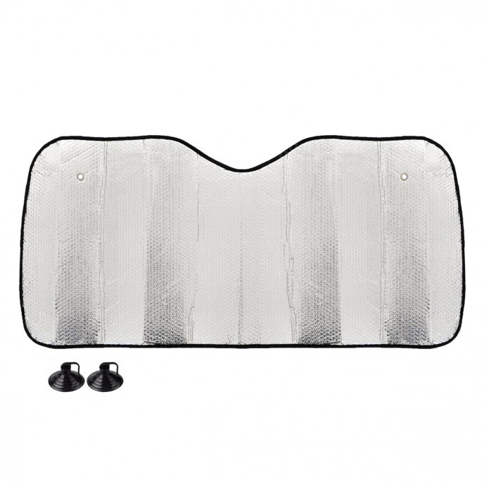 Zonnekap - 130x60 cm - zilver, PE Bubble