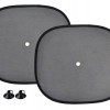 Zonwering 44x38cm, 2 stuks, zwart, nylon mesh