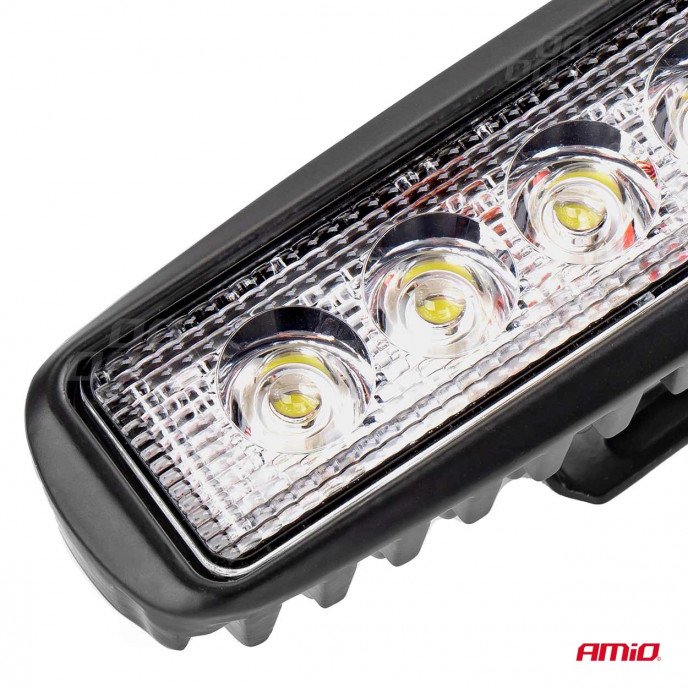Werklamp AWL01 6 LED FLAT 9-60V, afm 160x43x42mm