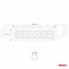 Werklamp AWL01 6 LED FLAT 9-60V, afm 160x43x42mm