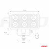 Werklamp AWL02 6 LED FLAT 9-60V