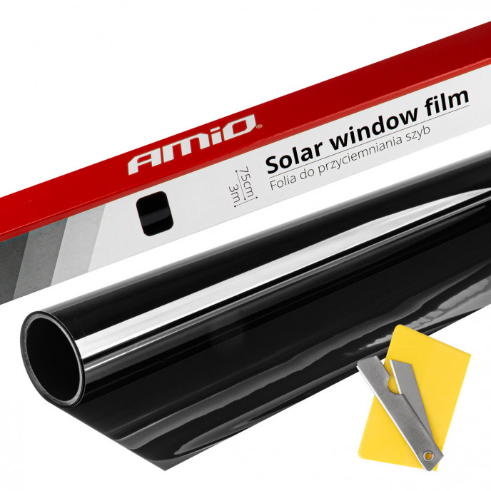 Solar Raamfolie Donker Zwart 0,75x3m (15%)