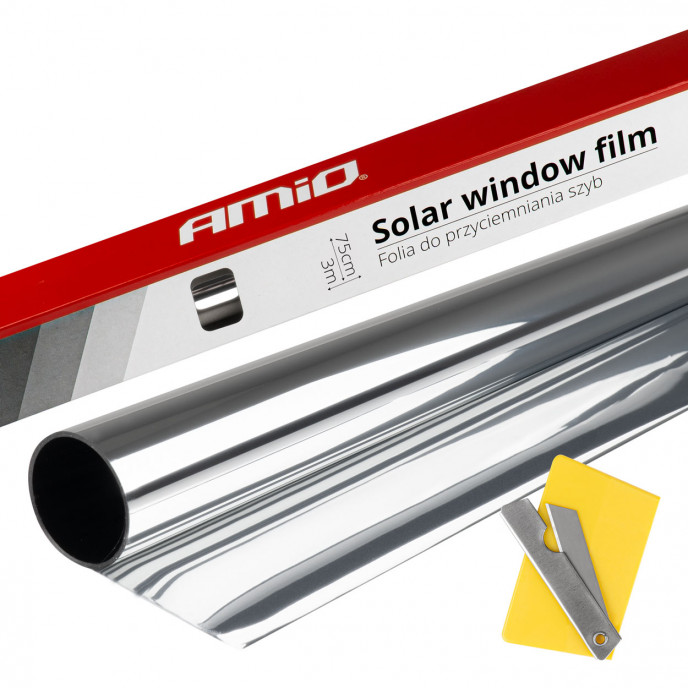 Solar Raamfolie Donker Zilver 0,75x3m (15%)