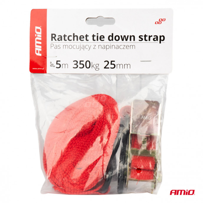 Bevestigingsband met ratel 350kg 25mm 5m BELT-01
