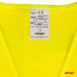 Veiligheidsvest geel met certificaat
