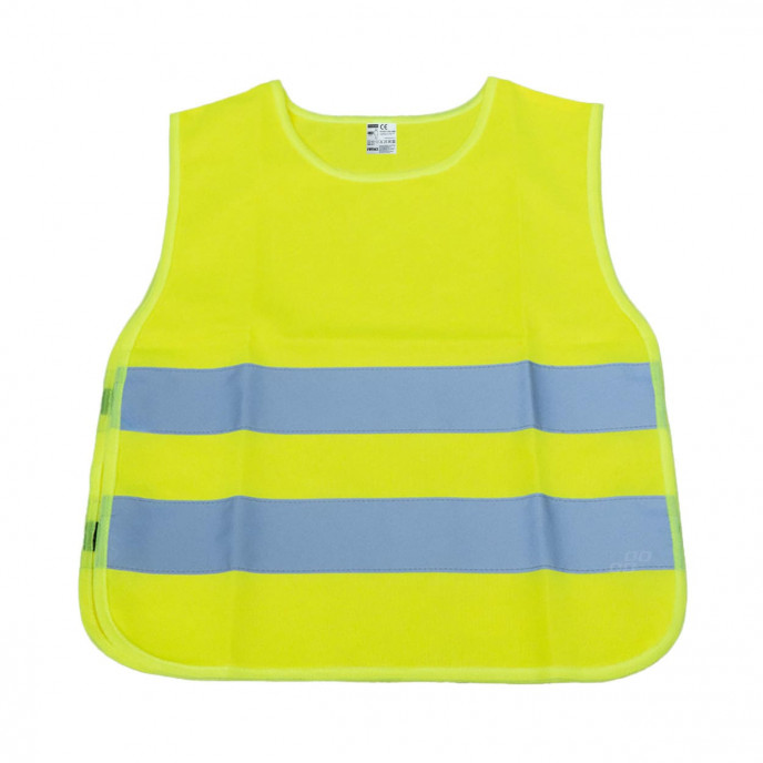 Veiligheidsvest voor kinderen geel met certificaat AMIO-01736