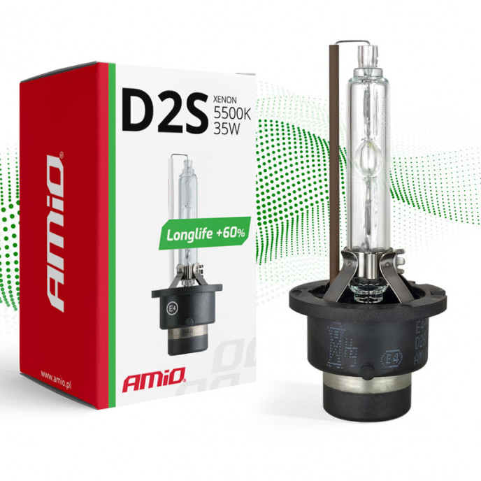 Xenon lamp D2S 5500K AMiO LANGE LEVENSDUUR