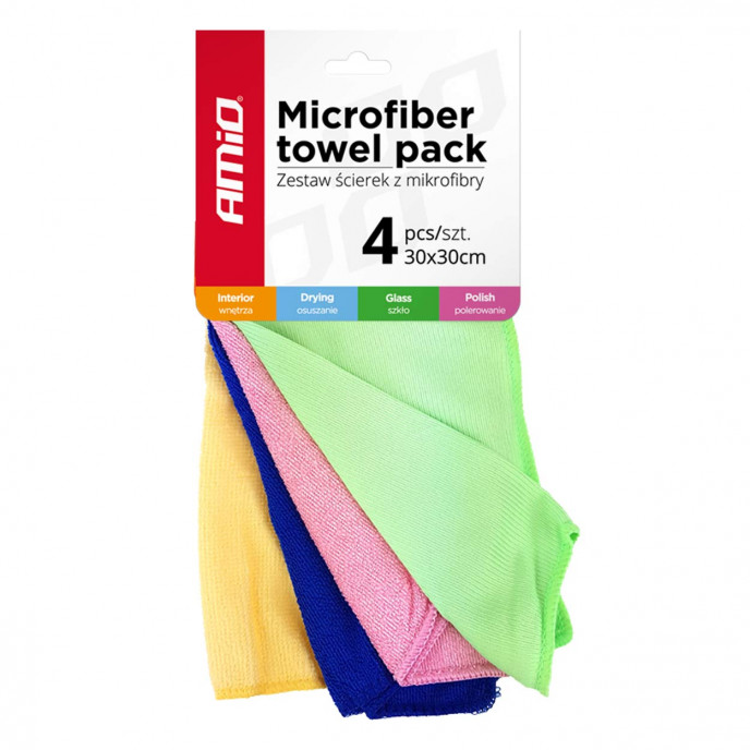 Microvezel reinigingsdoek 4 soorten 30x30 cm