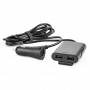 Telefoonoplader voor-achter met verlengsnoer 4 USB