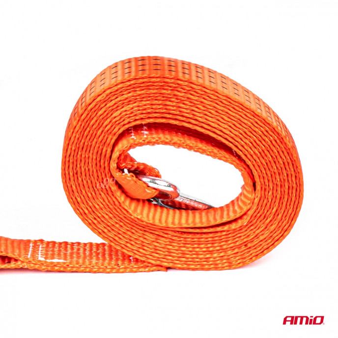 Sleepkabel 35 mm 5,0m met haken 3000 kg H+H AMIO-02011