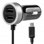 Autolader PCH PRO-01 microUSB+2xUSB 2.4A 12/24V