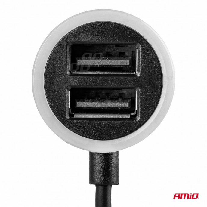 Autolader PCH PRO-01 microUSB+2xUSB 2.4A 12/24V