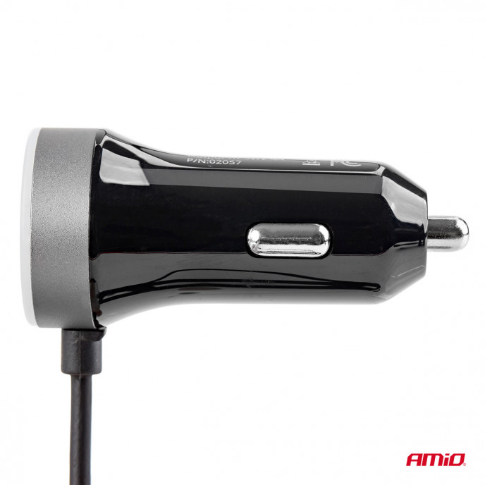 Autolader PCH PRO-01 microUSB+2xUSB 2.4A 12/24V