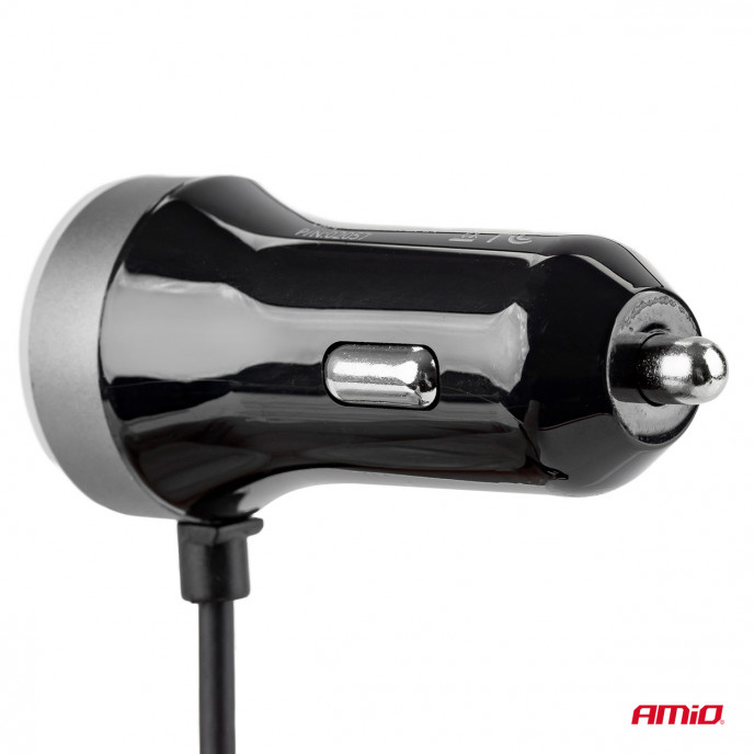Autolader PCH PRO-01 microUSB+2xUSB 2.4A 12/24V