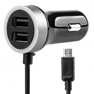 Autolader PCH PRO-01 microUSB+2xUSB 2.4A 12/24V