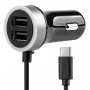 Telefoon oplader 12/24V Micro C + 2x USB 2.4A PCH PRO-3