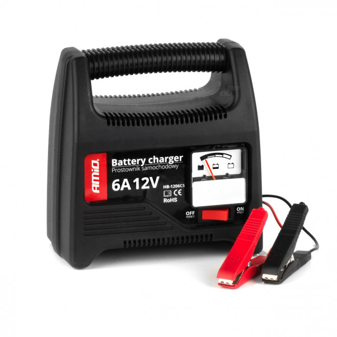 Auto-acculader 6A, 12V AMiO SBC-6A