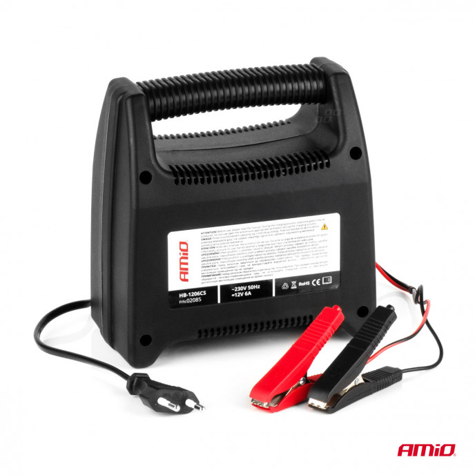 Auto-acculader 6A, 12V AMiO SBC-6A