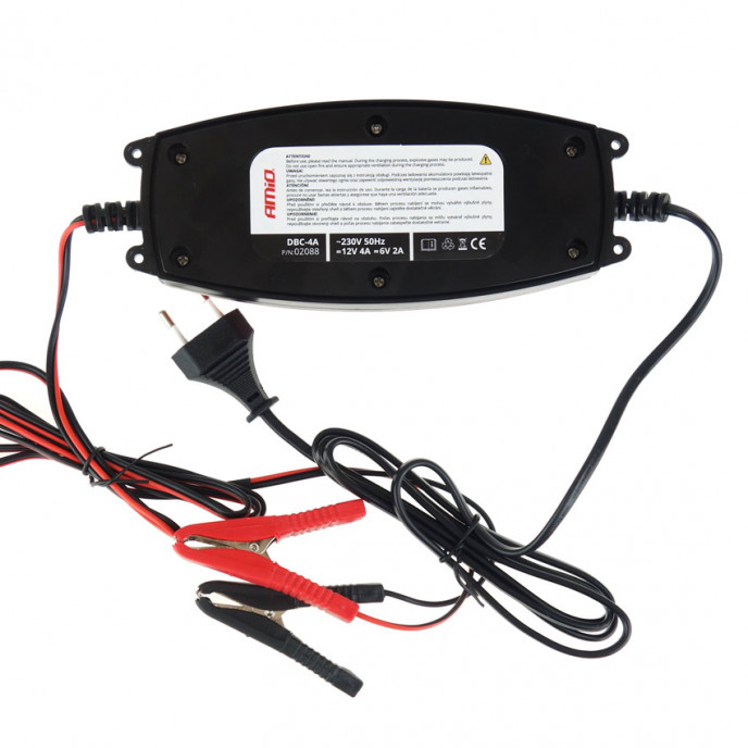 AMiO Batterij digitale lader 6V/12V - 2A/4A - DVL DBC-4A