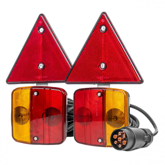 Magnetische aanhanger lamp set met driehoek