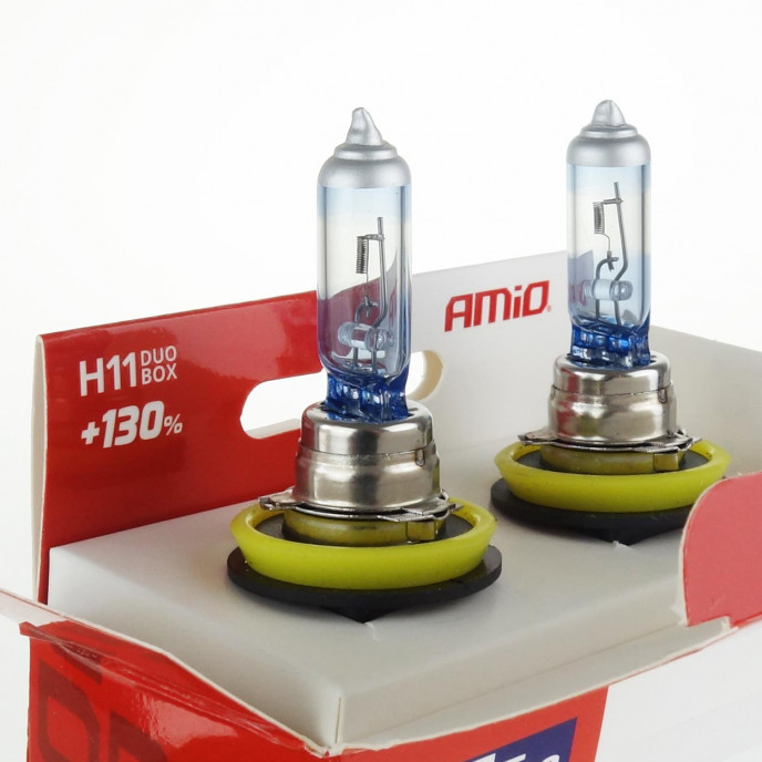 Halogeenlampen H11 12V 55W LumiTec LIMITED +130% DUO