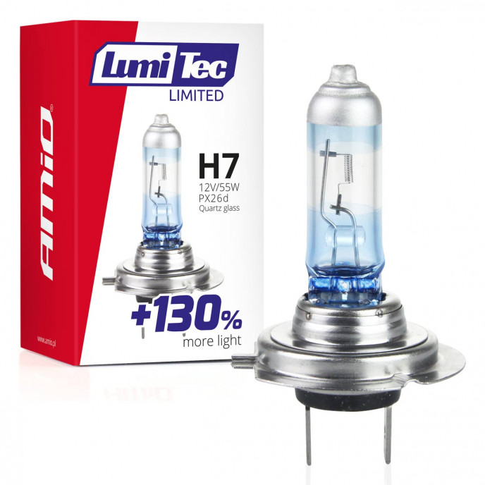 Halogeenlamp H7 12V 55W LumiTec LIMITED +130%