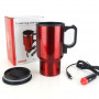 DC Car waterkoker/mok 450ml rode kleur 12V