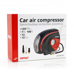 Auto Luchtcompressor 12V LED ACOMP-08