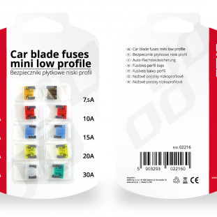 Auto mes zekeringen mini low profile 10 stuks