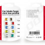 Auto mes zekeringen mini low profile 10 stuks