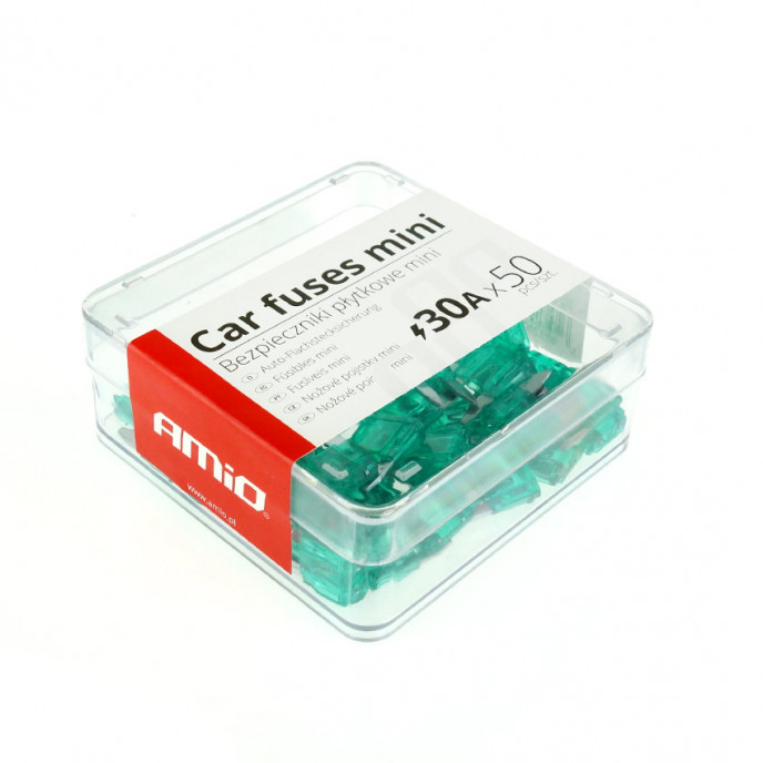 Auto mes zekeringen mini doosje 50 stuks 30A