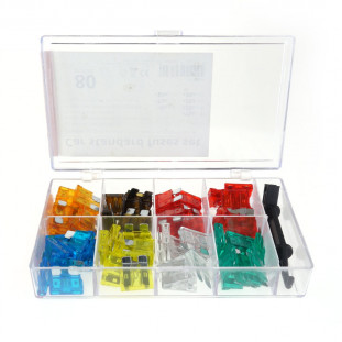 ATO steek zekering assortiment, 80 stuks met trekker