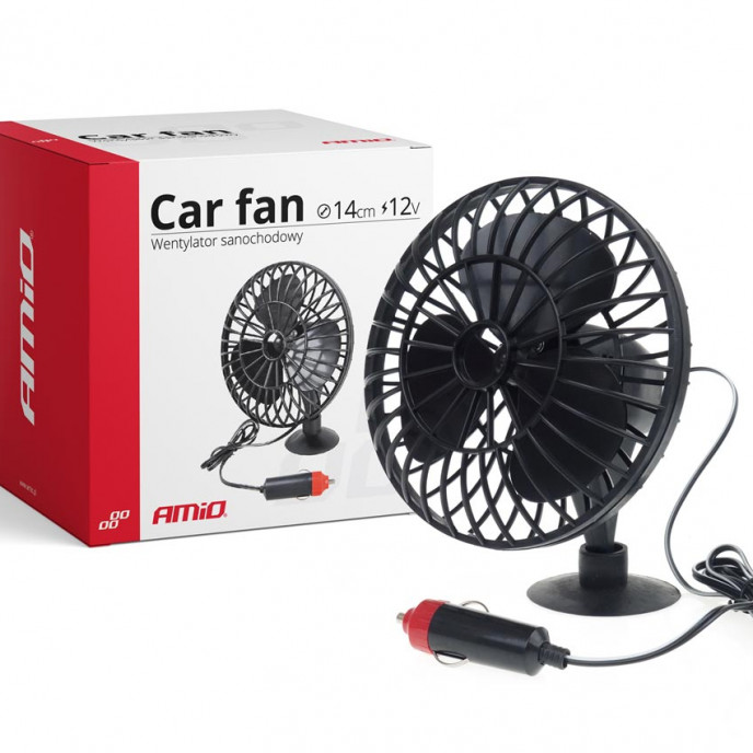 Autoventilator met zuigkracht miniFAN 12V